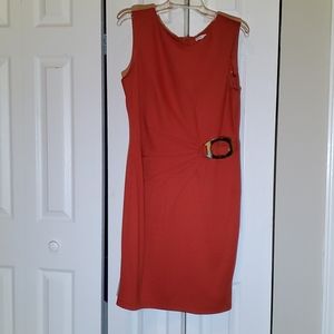 Brunt orange dress